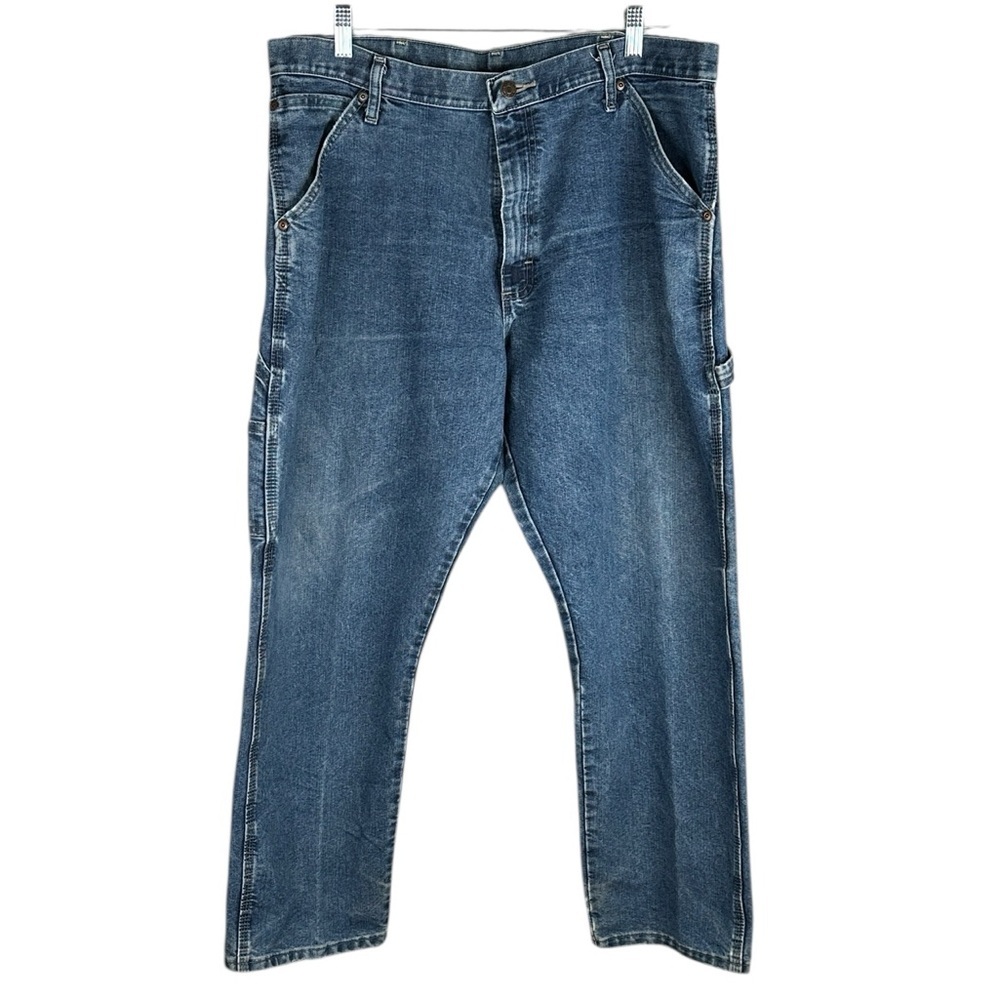 Wrangler Men's‎ Vintage Carpenter Painters Classic Blue Denim Jeans Size 36x30